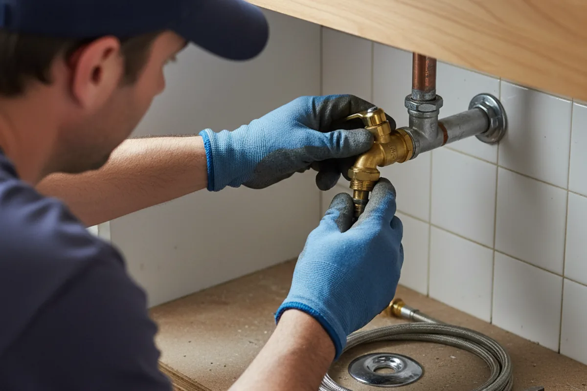 Shutoff valve and fitting work during Repiping in Hope